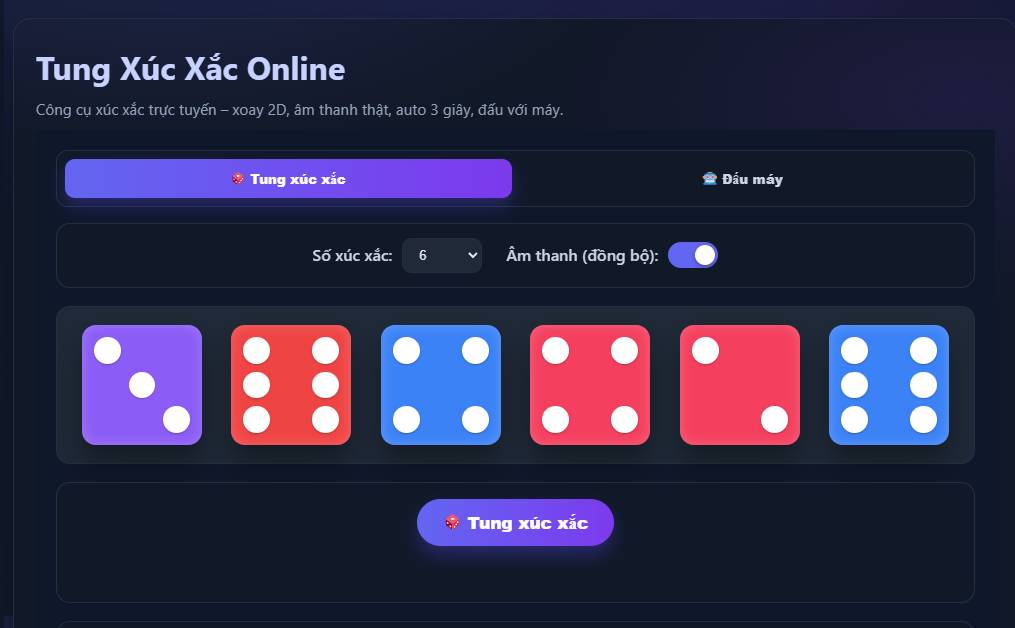 xúc xắc online xúc xắc online